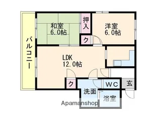オベリンハウス【3階】の間取り