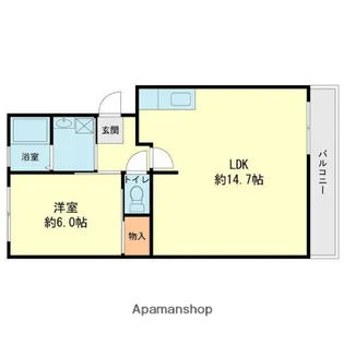 中島第2ビル【3階】の間取り