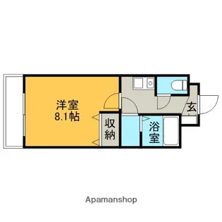 エスペランス白木原【3階】の間取り