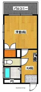 ピアレス下大利【2階】の間取り