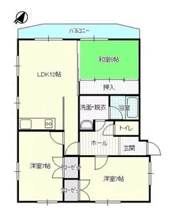 アネト春日原【4階】の間取り