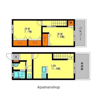 グローリア【1階】の間取り