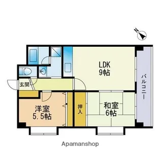 エミューズコート【2階】の間取り