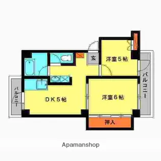 丸洋ビル【4階】の間取り
