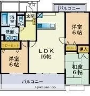 ファミール春日2【1階】の間取り