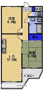 フジコーポ大谷【3階】の間取り