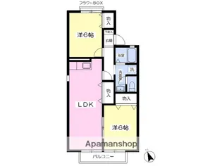 セジュールペルルⅢ【2階】の間取り