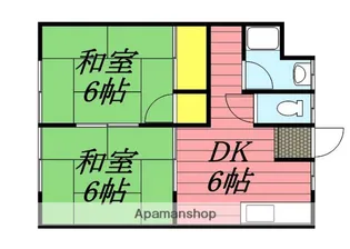 コーポさかえ【2階】の間取り