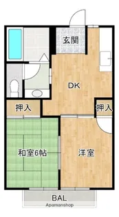 エスパシオ国分【1階】の間取り
