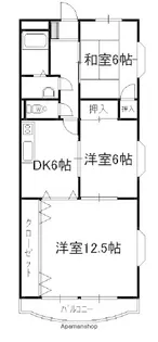 マンションヒラリー【4階】の間取り