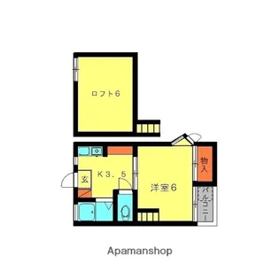ヴィクトリー光町【2階】の間取り