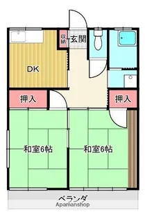 ミカサコーポ【2階】の間取り