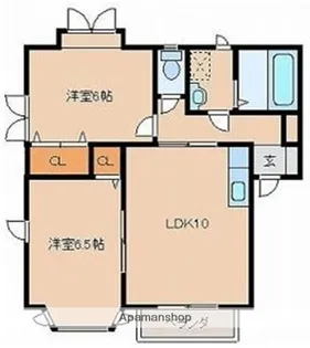 パティオ平田台【1階】の間取り