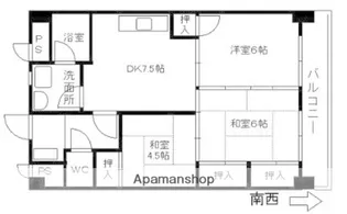 福岡県大野城市川久保1丁目【マンション】の間取り