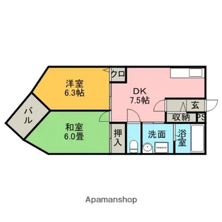 パークビレッヂ【2階】の間取り