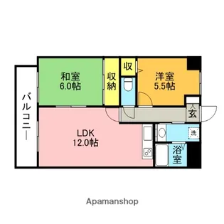 オリンピア那珂川【3階】の間取り