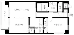 R’Sレジデンス金隈【4階】の間取り