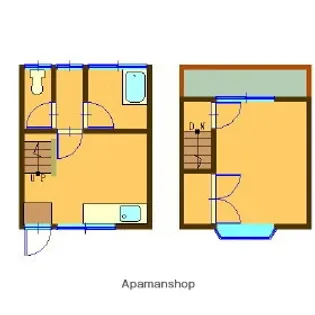テラスハウス梅尾【1階】の間取り