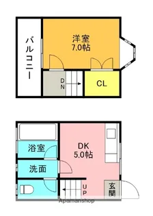 テラスハウス梅尾【1階】の間取り
