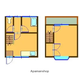 テラスハウス梅尾【1階】の間取り