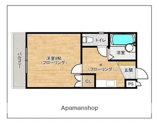 サバービア都府楼【1階】の間取り