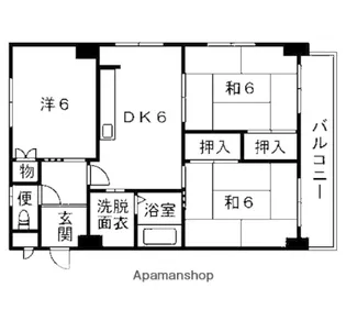 プチメゾン麦野【4階】の間取り