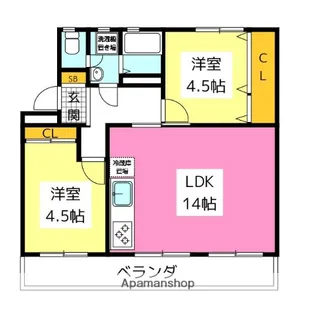 第二伊藤ビル【2階】の間取り