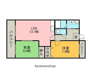 MSテラス【2階】の間取り