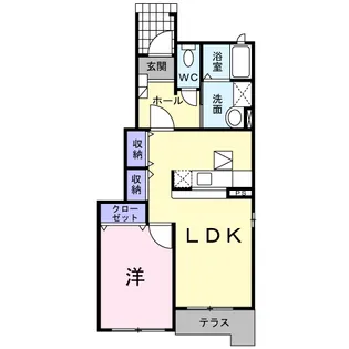 メゾンフィオーレ【1階】の間取り