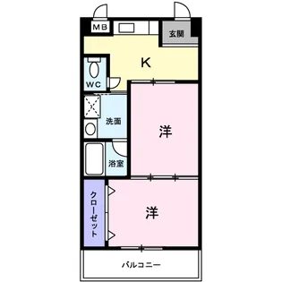 サニープレイス【3階】の間取り