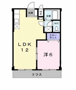 エルディム弥生1【103号室】の間取り