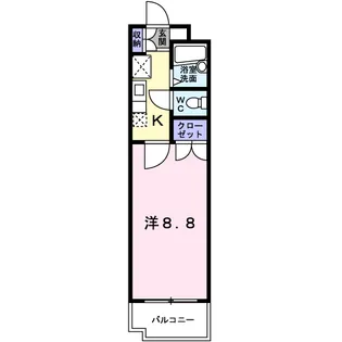アメニティ別府【2階】の間取り