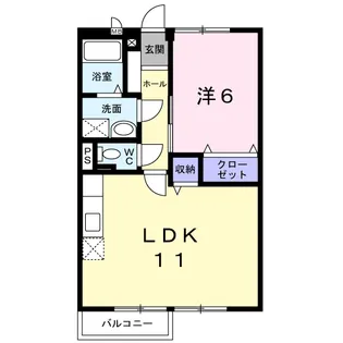 ムーンパレス【1階】の間取り