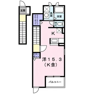 アベニュー二日市【2階】の間取り