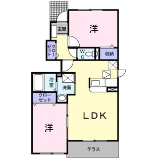 Sweet Garden C【1階】の間取り