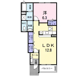 シャルマン壱番館【1階】の間取り