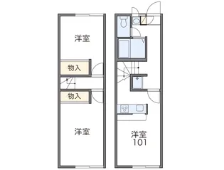 レオパレスアメニティタウン【111号室】の間取り