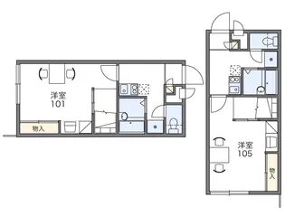 レオパレスK&YOUⅡ【2階】の間取り