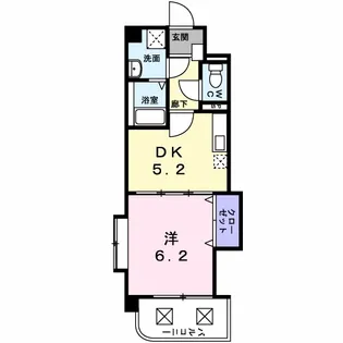 サンセール・クミ【1階】の間取り