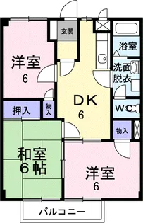 メゾンソレイユ【1階】の間取り