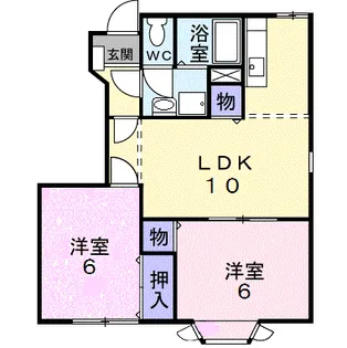 ダンディーライオンA【1階】の間取り
