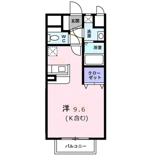 古川第6コーポ【2階】の間取り