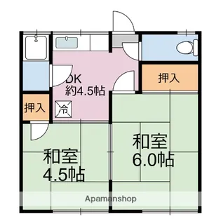 白川荘【2階】の間取り