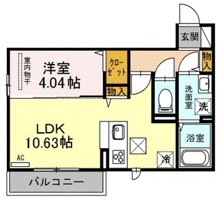 グレイスコート【2階】の間取り