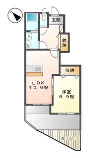 ミルキーウェイ【105号室】の間取り
