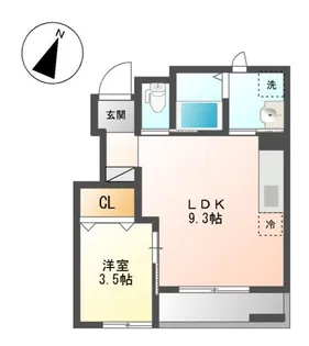 LUMINOUS(ルミナス)【101号室】の間取り