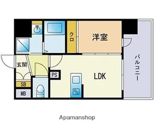 アンピールメゾン春日原駅【5階】の間取り