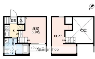 CROSS AVENUE春日【2階】の間取り