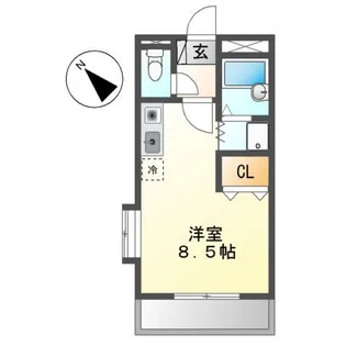 グランディール内橋A【1階】の間取り