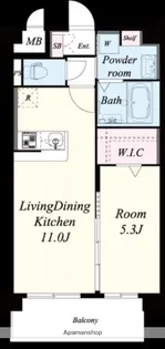 インバレッジ大野城【5階】の間取り